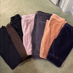 7 Hue Corduroy & Sueded Leggings~Large~$378 Retail